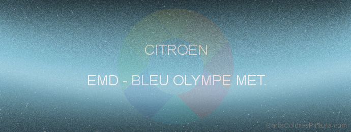 Pintura Citroen EMD Bleu Olympe Met.