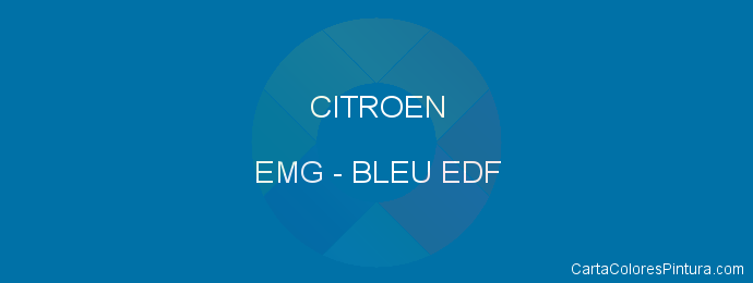 Pintura Citroen EMG Bleu Edf