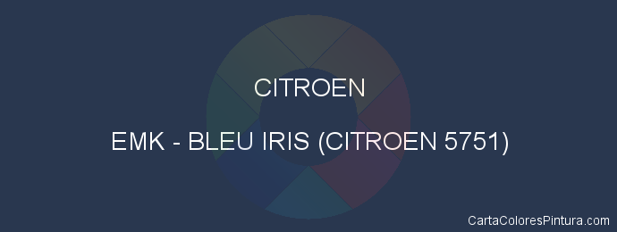 Pintura Citroen EMK Bleu Iris (citroen 5751)