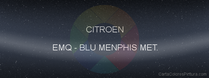 Pintura Citroen EMQ Blu Menphis Met.