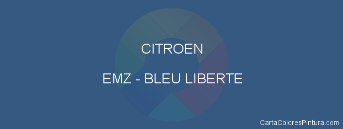 Pintura Citroen EMZ Bleu Liberte