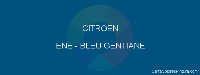 Pintura Citroen ENE Bleu Gentiane