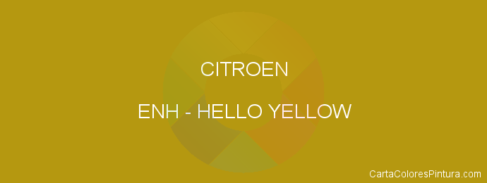 Pintura Citroen ENH Hello Yellow