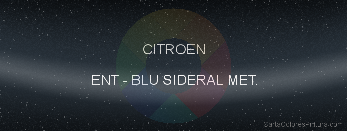 Pintura Citroen ENT Blu Sideral Met.