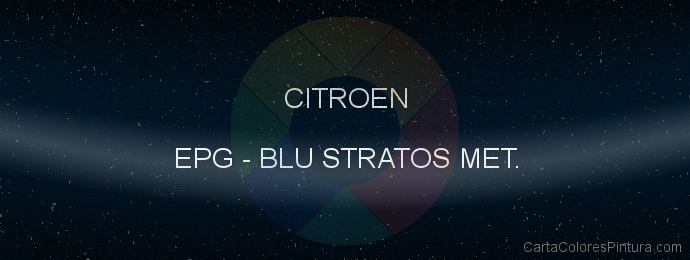 Pintura Citroen EPG Blu Stratos Met.
