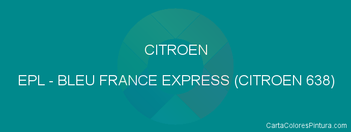 Pintura Citroen EPL Bleu France Express (citroen 638)