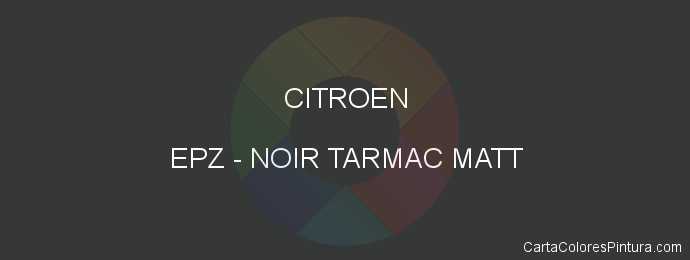 Pintura Citroen EPZ Noir Tarmac Matt