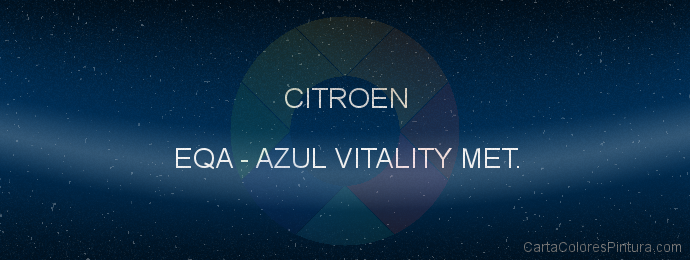 Pintura Citroen EQA Azul Vitality Met.