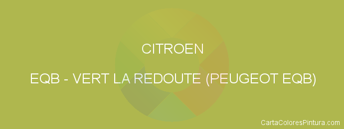 Pintura Citroen EQB Vert La Redoute (peugeot Eqb)