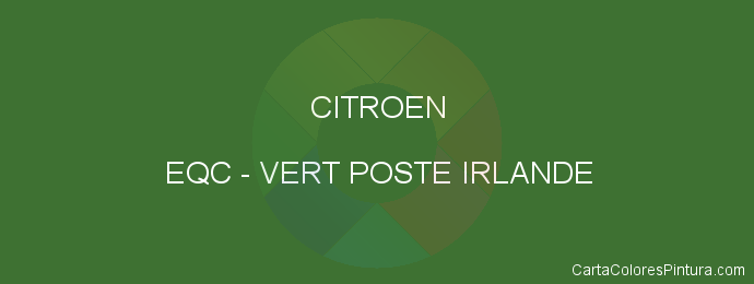 Pintura Citroen EQC Vert Poste Irlande