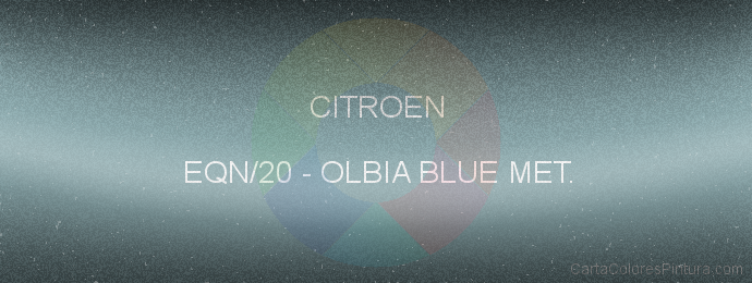 Pintura Citroen EQN/20 Olbia Blue Met.