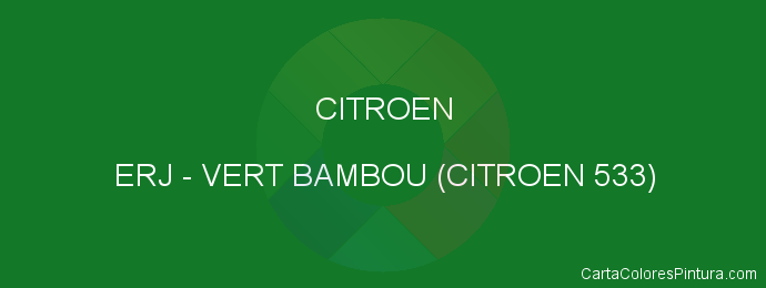 Pintura Citroen ERJ Vert Bambou (citroen 533)