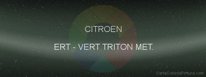 Pintura Citroen ERT Vert Triton Met.