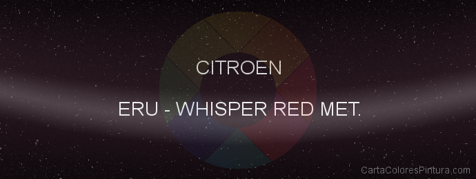 Pintura Citroen ERU Whisper Red Met.