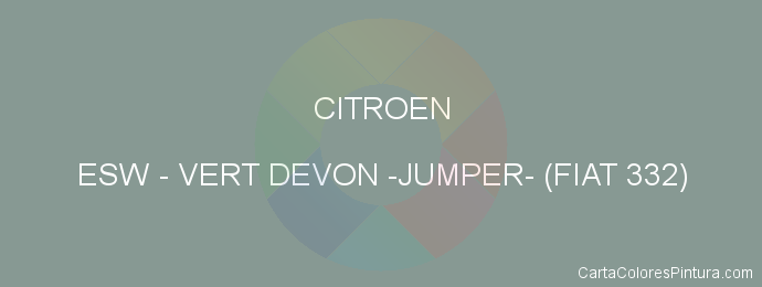 Pintura Citroen ESW Vert Devon -jumper- (fiat 332)