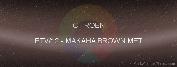 Pintura Citroen ETV/12 Makaha Brown Met.