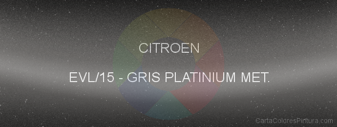 Pintura Citroen EVL/15 Gris Platinium Met.