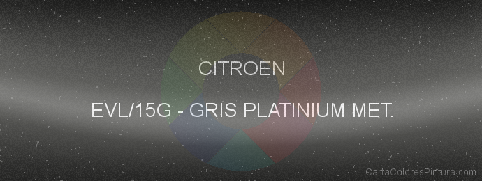 Pintura Citroen EVL/15G Gris Platinium Met.