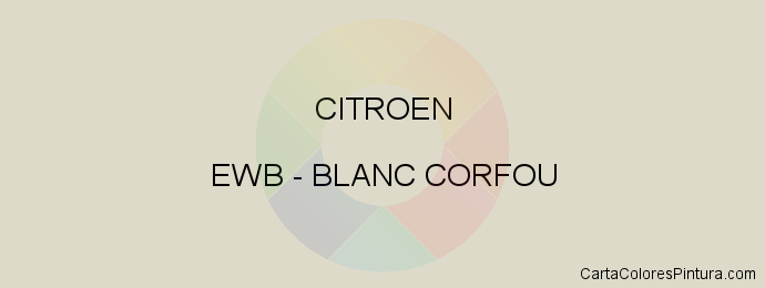 Pintura Citroen EWB Blanc Corfou