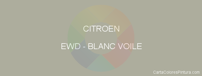 Pintura Citroen EWD Blanc Voile