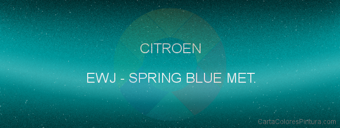Pintura Citroen EWJ Spring Blue Met.