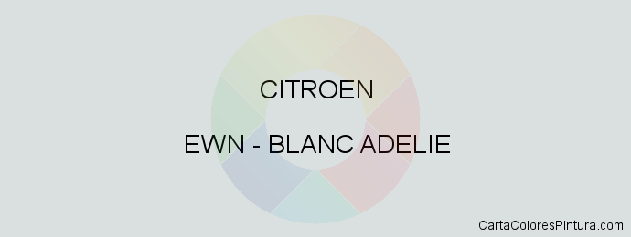 Pintura Citroen EWN Blanc Adelie