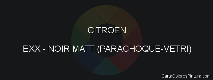 Pintura Citroen EXX Noir Matt (parachoque-vetri)