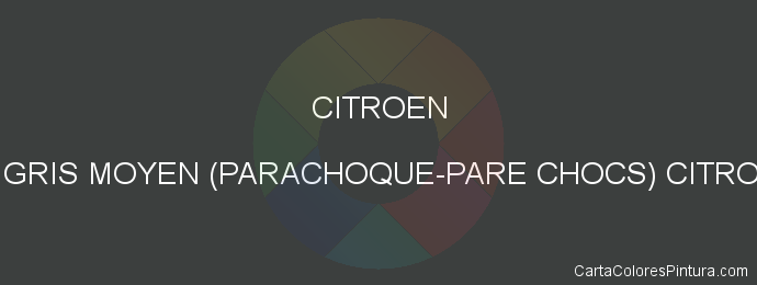 Pintura Citroen EYE Gris Moyen (parachoque-pare Chocs) Citroen 75