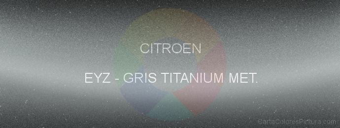 Pintura Citroen EYZ Gris Titanium Met.