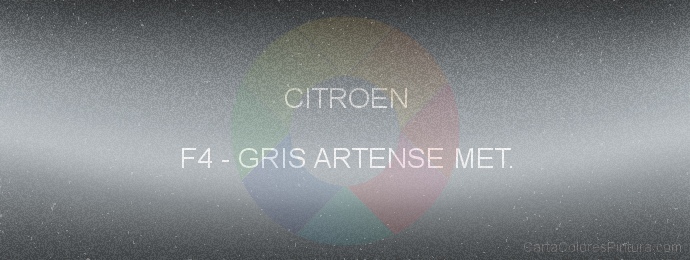 Pintura Citroen F4 Gris Artense Met.