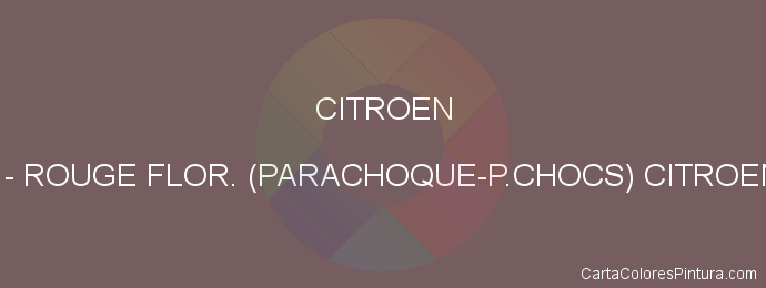 Pintura Citroen FJF Rouge Flor. (parachoque-p.chocs) Citroen 36