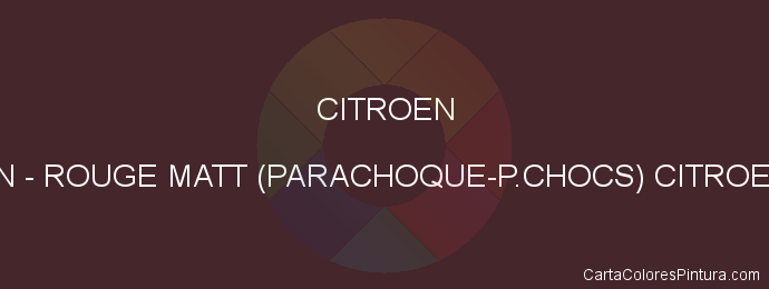 Pintura Citroen FKN Rouge Matt (parachoque-p.chocs) Citroen 3