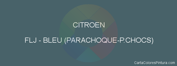 Pintura Citroen FLJ Bleu (parachoque-p.chocs)