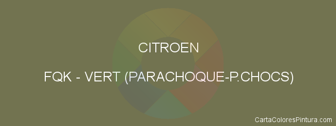 Pintura Citroen FQK Vert (parachoque-p.chocs)
