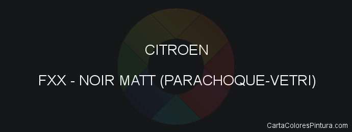 Pintura Citroen FXX Noir Matt (parachoque-vetri)