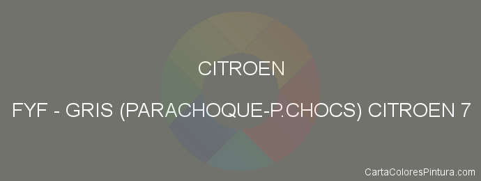 Pintura Citroen FYF Gris (parachoque-p.chocs) Citroen 7