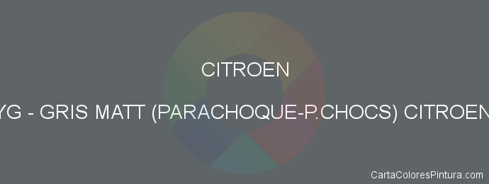 Pintura Citroen FYG Gris Matt (parachoque-p.chocs) Citroen 7