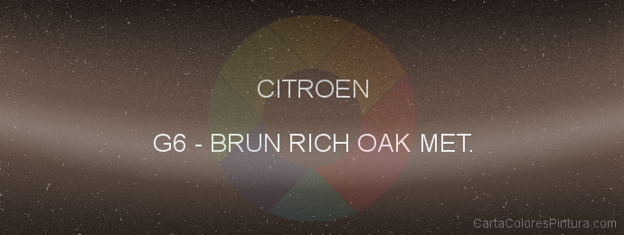 Pintura Citroen G6 Brun Rich Oak Met.