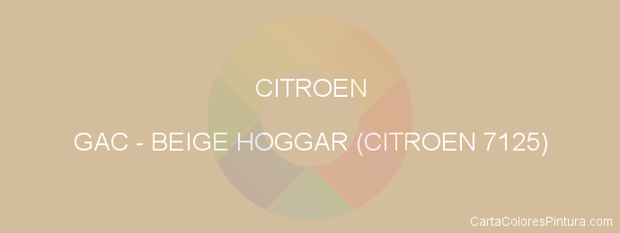Pintura Citroen GAC Beige Hoggar (citroen 7125)