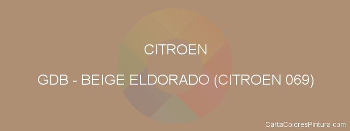 Pintura Citroen GDB Beige Eldorado (citroen 069)