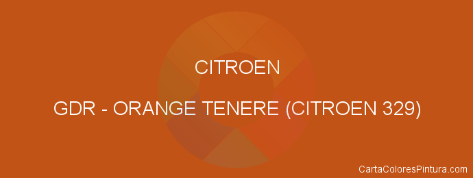 Pintura Citroen GDR Orange Tenere (citroen 329)