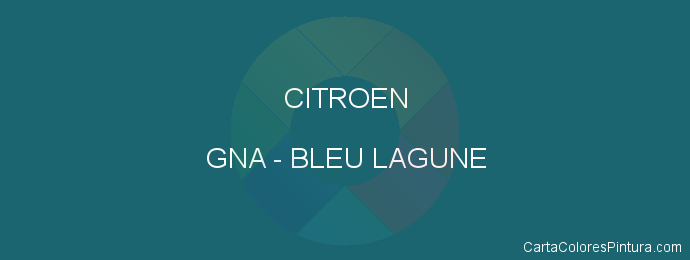 Pintura Citroen GNA Bleu Lagune