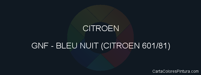 Pintura Citroen GNF Bleu Nuit (citroen 601/81)