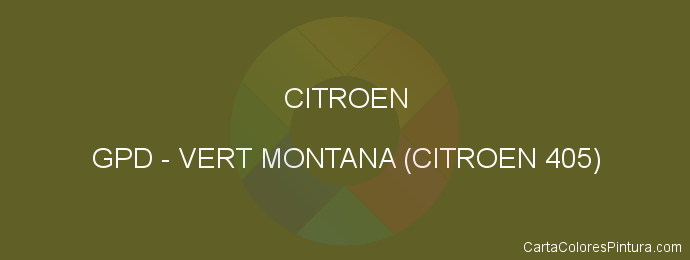 Pintura Citroen GPD Vert Montana (citroen 405)