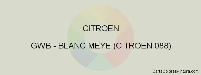 Pintura Citroen GWB Blanc Meye (citroen 088)