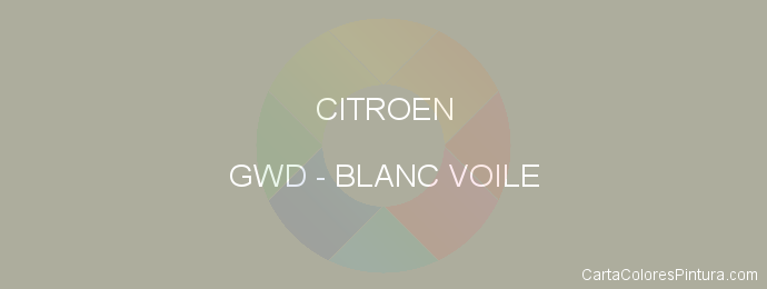 Pintura Citroen GWD Blanc Voile