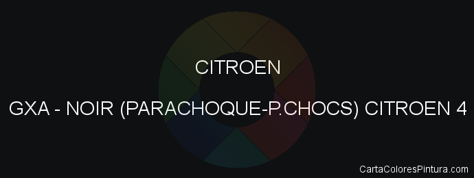 Pintura Citroen GXA Noir (parachoque-p.chocs) Citroen 4