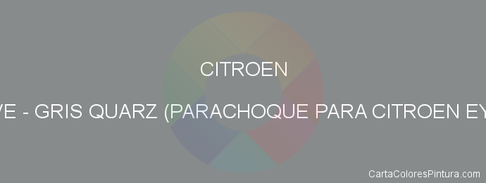 Pintura Citroen HVE Gris Quarz (parachoque Para Citroen Eyc)