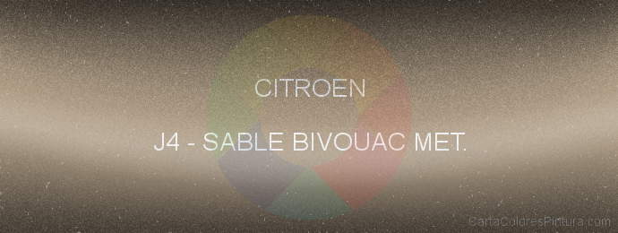 Pintura Citroen J4 Sable Bivouac Met.