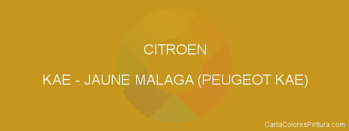 Pintura Citroen KAE Jaune Malaga (peugeot Kae)